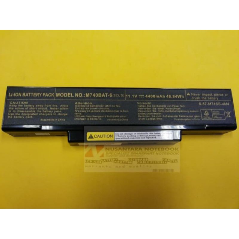 ORIGINAL Batre Baterai Laptop Axioo MNC M660 M740 - M740-BAT6 BTY-M66