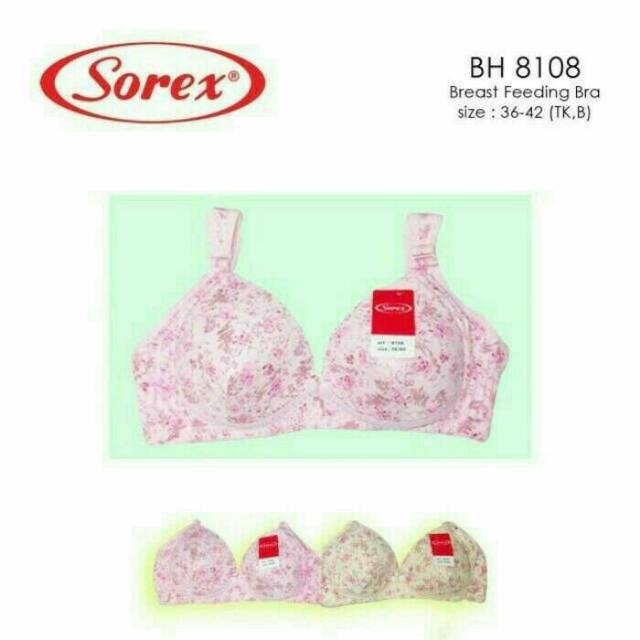 Bra Sorex Menyusui 8108 Busa Tanpa Kawat Size 36-42