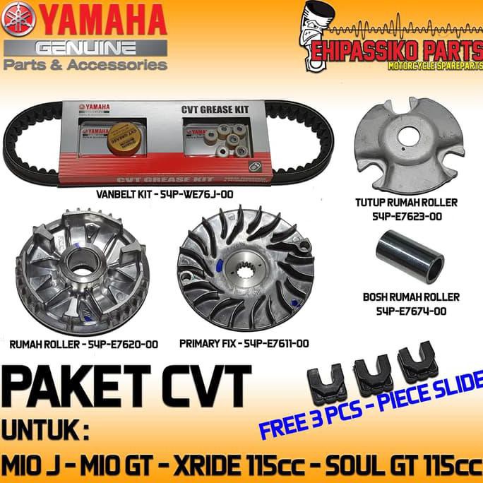 PAKET SUPER set CVT Mio J Mio GT Fino Fi Original Yamaha FREE SLIDER