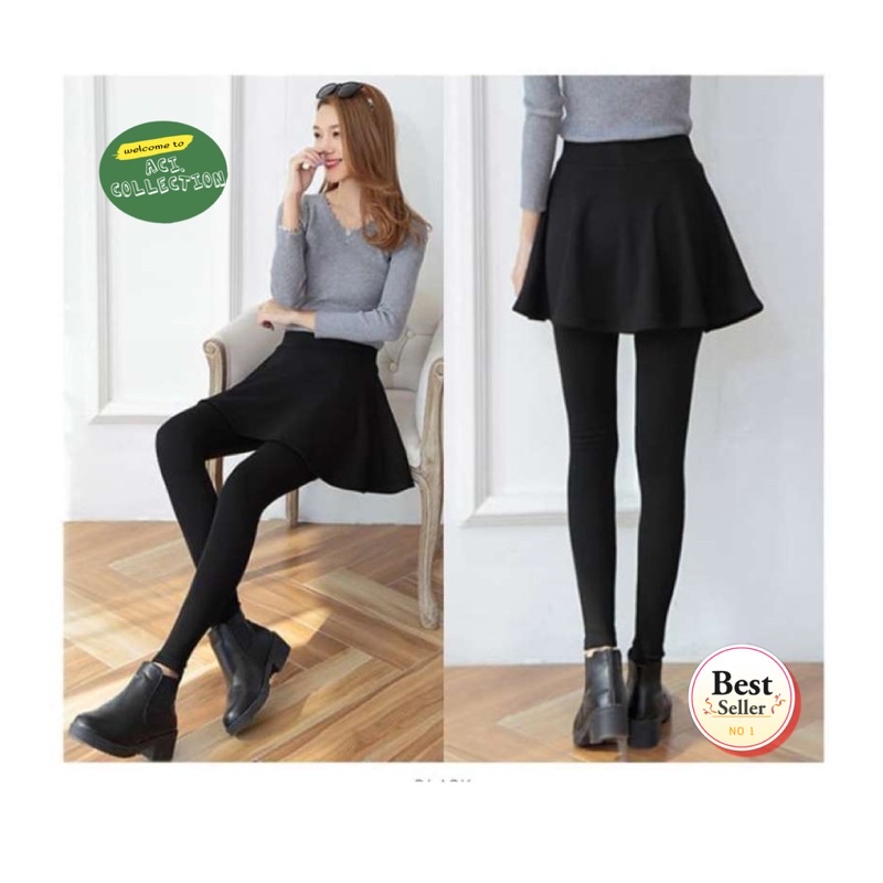 Legging Rok Sport Olahraga Wanita Ukuran M - XXXL / Celana Legging Olahraga