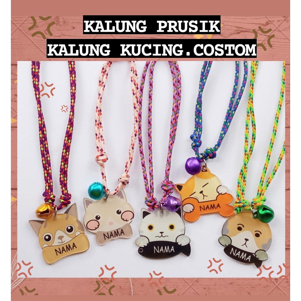  kalung  kucing  kalung  prusik kalung  kucing  costom 