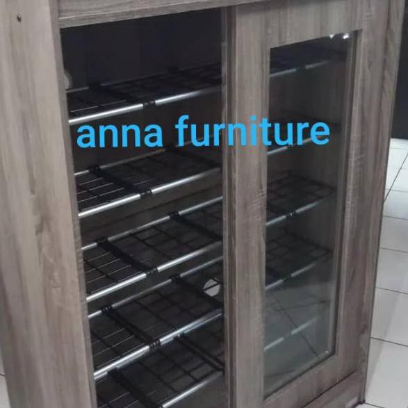 Super Sale Rak sepatu sliding HUGA 425 SONOMA OAK Super Sale Rak sepatu sliding HUGA 425 SONOMA OAK