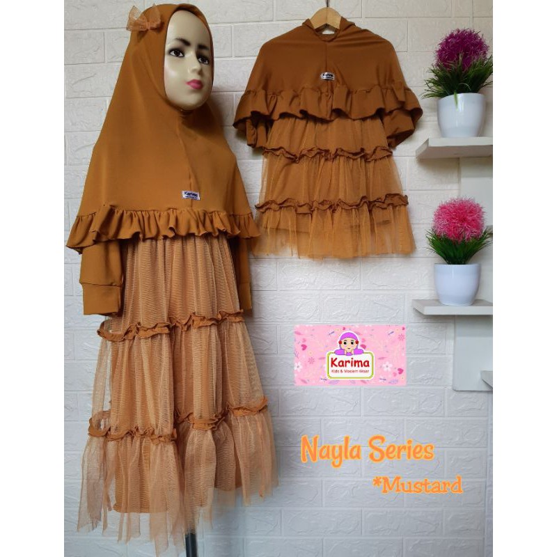 READY Gamis anak tile lebaran 2022 Baju anak perempuan Baju muslim Nayla Series Naisya