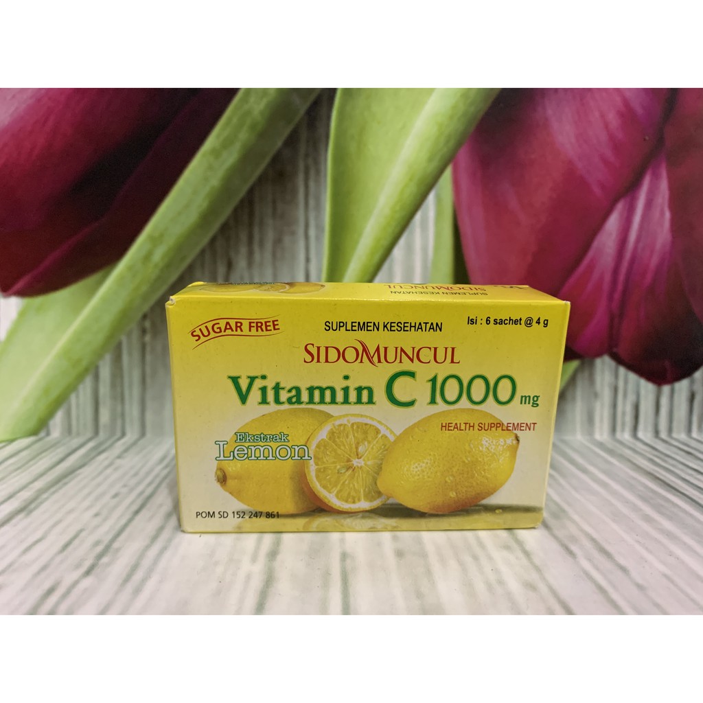 Jual Vitamin C 1000mg Rasa Lemon SidoMuncul Shopee Indonesia