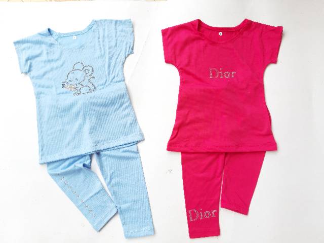 Setelan Legging SPANDEK Anak 0-5 tahun setelan legging anak setelan baju anak murah