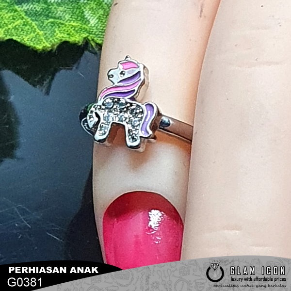 Cincin anak Karakter Ungu Blink Poni  C0381 CAS