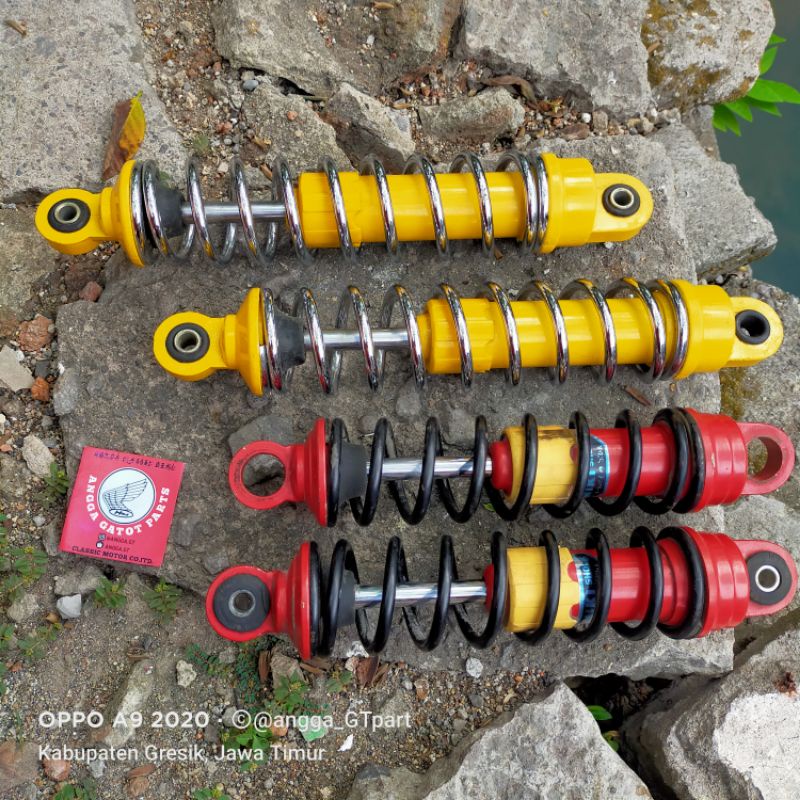 Nos original shock breaker belakang Miki japan 28/32 yamaha y100 v110 champ alfa force1 f1zr jupiter