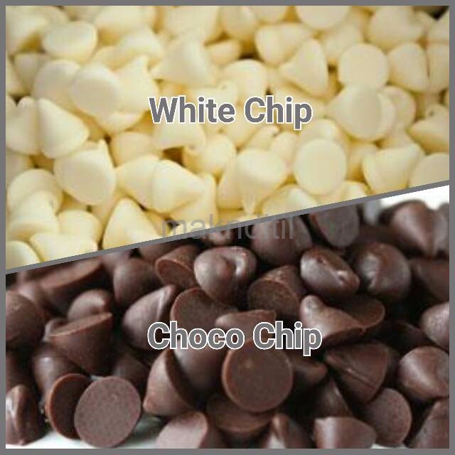 

Coklat Chip White Choco Cip Putih Hiasan Kue Bahan kemasan 125 gram