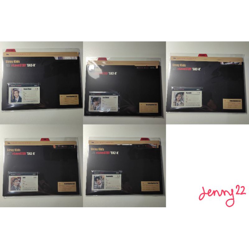 OFFICIAL POSTCARD ID CARD FILE SET NO POB SKZX SKZ-X STRAY KIDS HYUNJIN LEEKNOW HAN SEUNGMIN