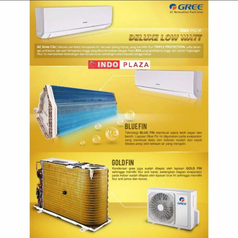 AC GREE 1/2 PK LOW WATT GWC-05C3ES