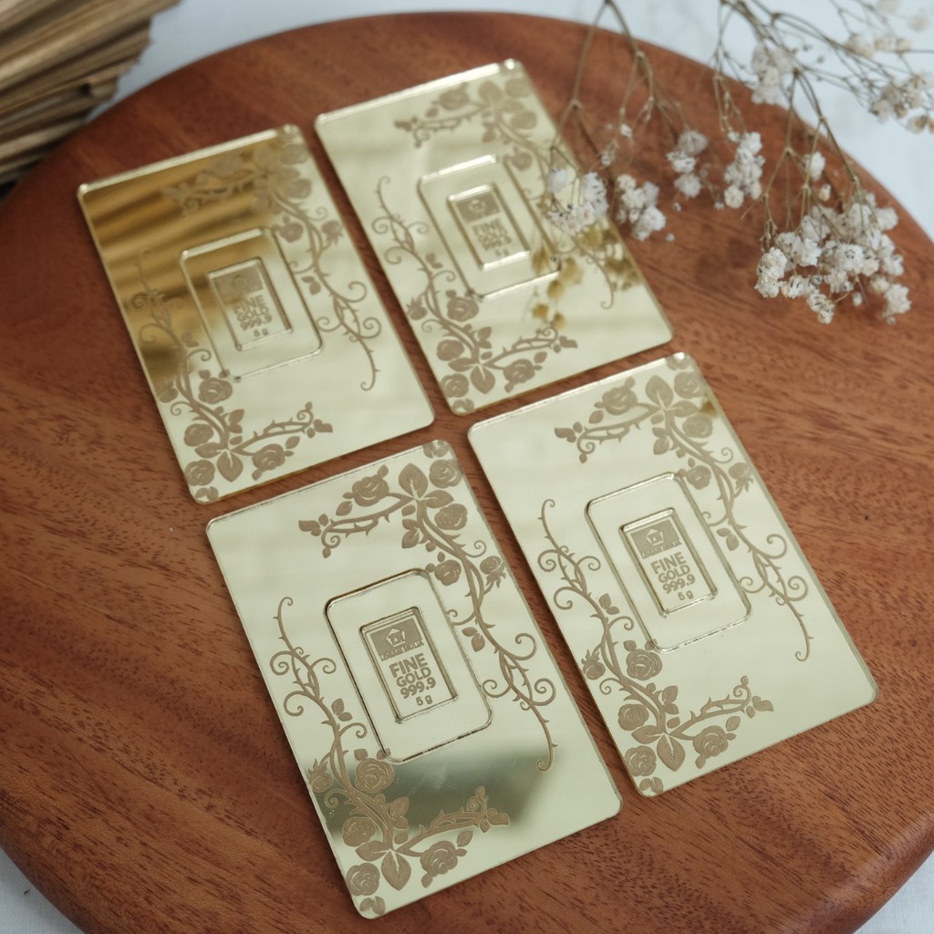 Acrylic LM Replika ukuran Card untuk Mahar