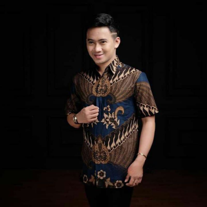 KEMEJA BATIK PRIA LENGAN PENDEK BIG SIZE JUMBO M.L.XL.XXL.3L.4L.5L.6L.7L.8L.9L.10L