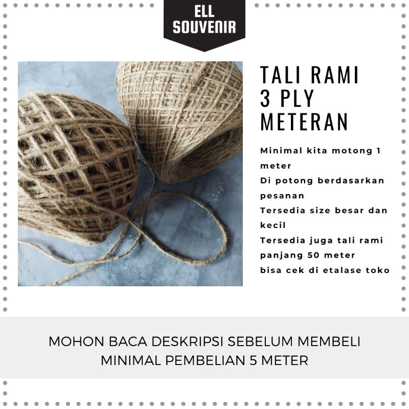 TALI GONI / TALI RAMI / TALI RUSTIC METERAN