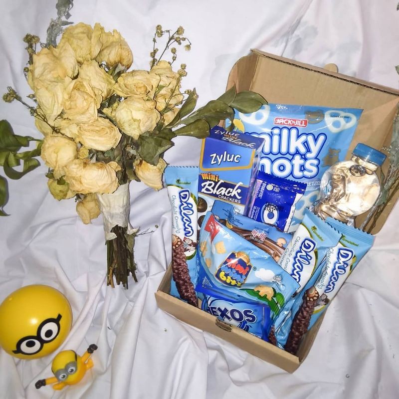 

SNACKBOX / SNACK BOX / GIFTBOX / GIFT BOX / HAMPER BLUE/BIRU MURAH