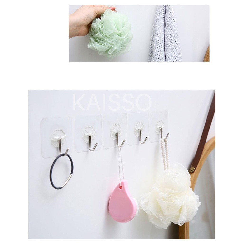 KAISSO - GANTUNGAN TEMPEL HOOK KUAT SERBAGUNA PEREKAT DINDING AJAIB KAMAR MANDI BAJU