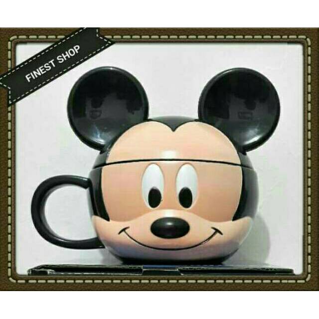 Mug Karakter Minnie Mouse, Mickey Mouse (250mL) Tempat Minum Anak Gelas Lucu Cangkir Plastik Hadiah