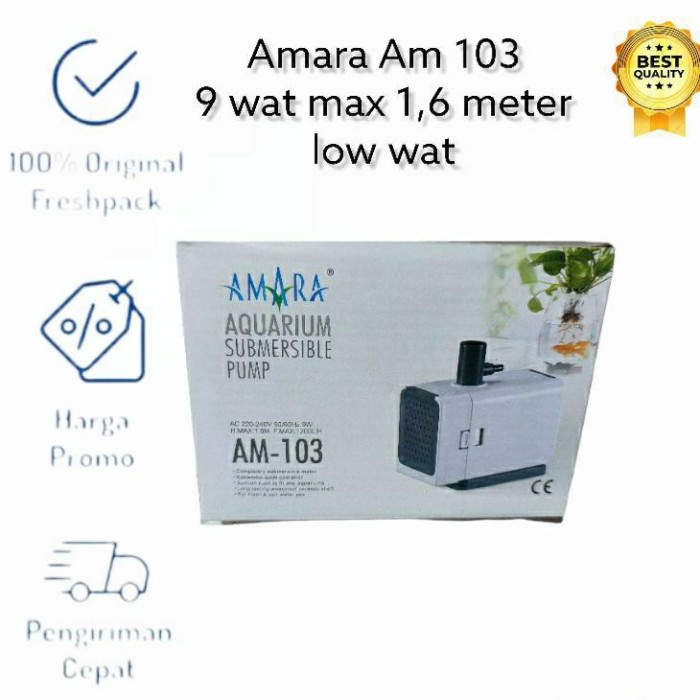 POMPA AIR AQUARIUM POWER HEAD AMARA AM103 AMARA AM 103 POMPA HIDROPONIK LOW WATT