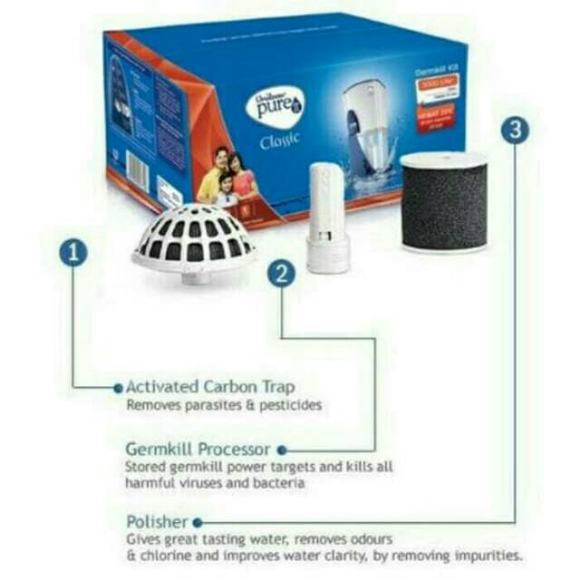 Unilever Pureit Germkill Kit Filter Classic 9L