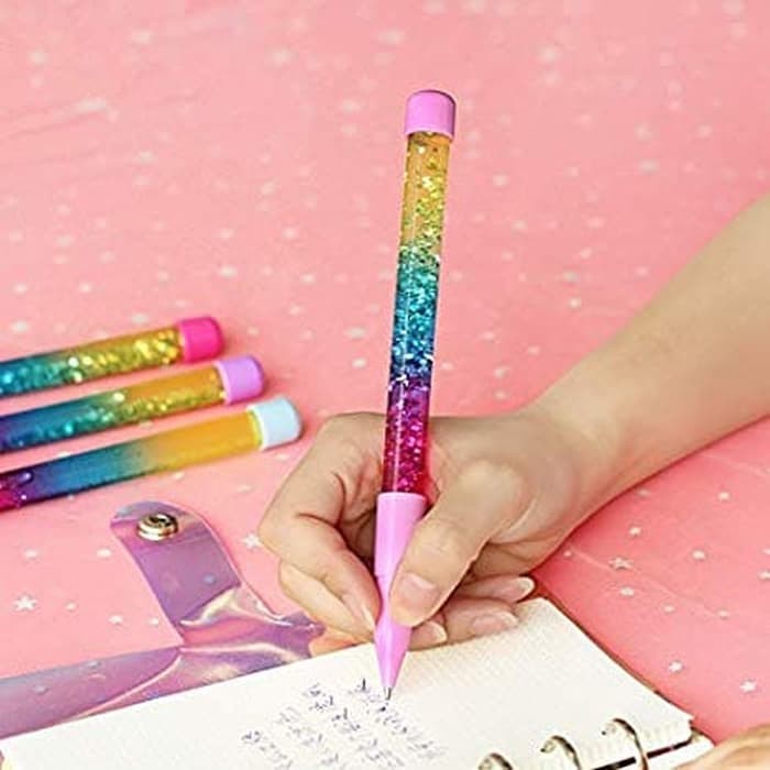 

Pulpen Glitter Sparkle Fairy Wand Pen Warna Warni Souvenir Ultah Anak