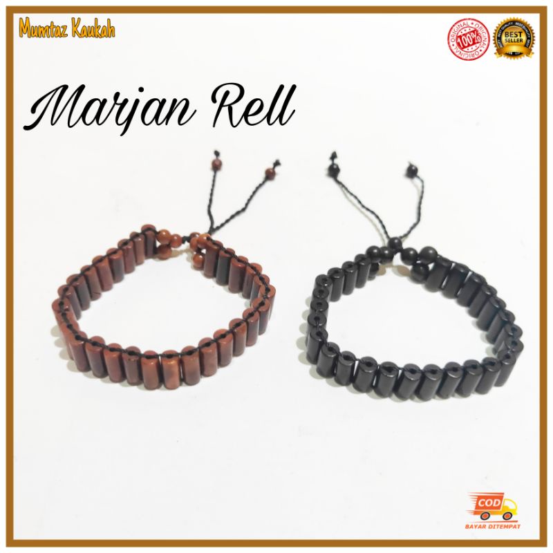 Gelang kaukah marjan rel original coklat / gelang kaokah / gelang koka / gelang kokka / gelang kaoka