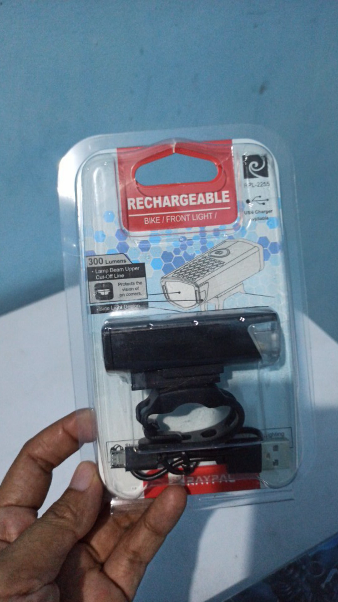 Lampu Sepeda Depan Cas