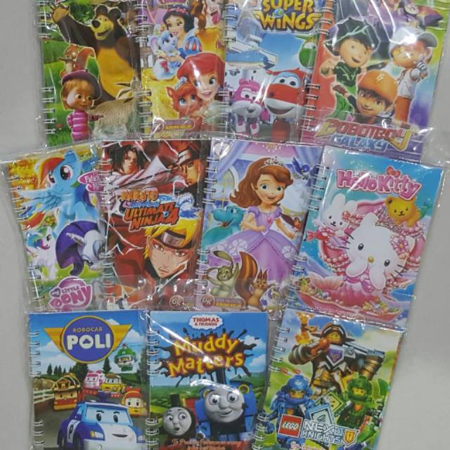 Paket 10 Buku Spiral Anak Bonus 1 Buku Spiral