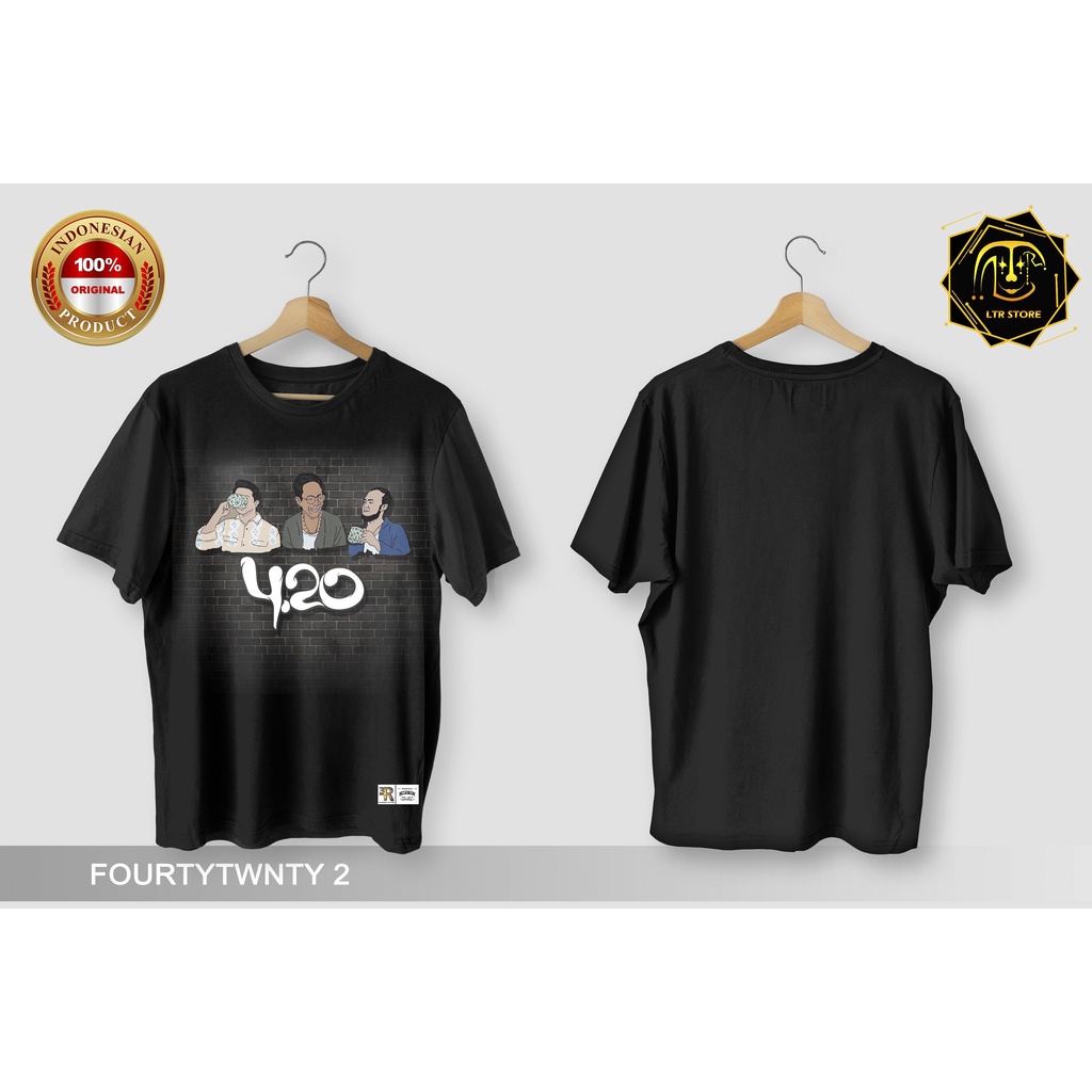 [ BAYAR DI TEMPAT ] BAJU PRINTING GAMBAR FOURTWNTY 2 - KAOS DISTRO ORIGINAL MOTIF MUSISI GROUPBAND G