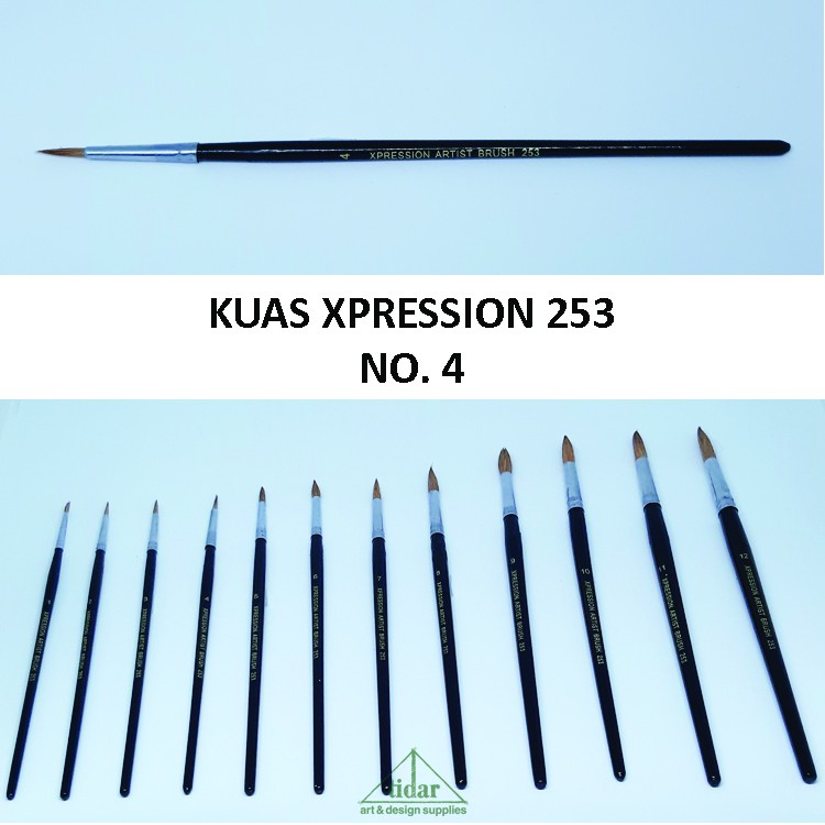 

Brush / Kuas Xpression 253 Round / Bulat No. 4