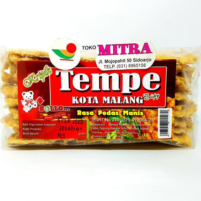 

Buruan Serbu] Hello Keripik Tempe Rasa Pedas Manis 185Gr | Kripik Oleh Khas Malang