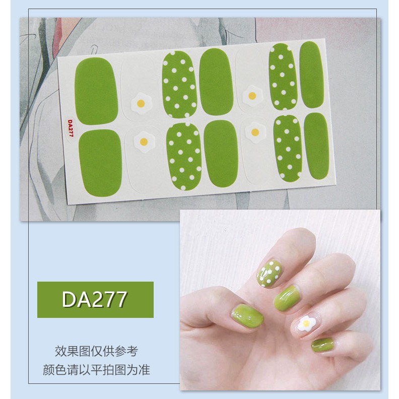 &lt;Jjoygirl&gt;DA Nail Sticker Motif / Sticker Kuku / Stiker Kuku / Nail Stiker Glitter / Stripes Design