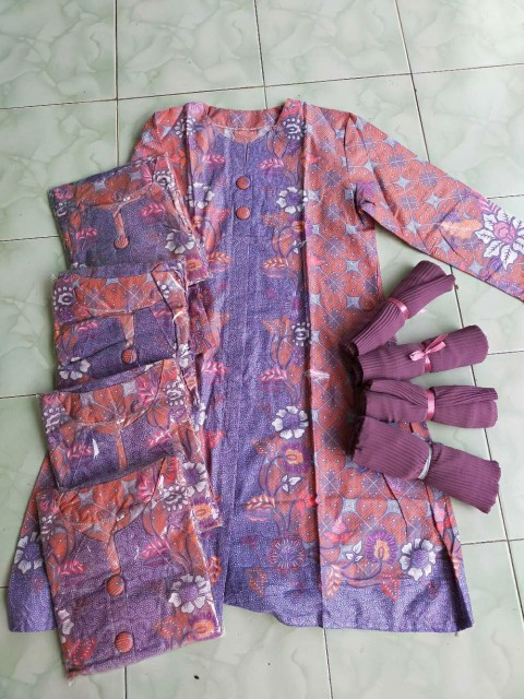 Batik Koebae Tunik Batik Motif Seragam Batik Dianputri Baju Batik