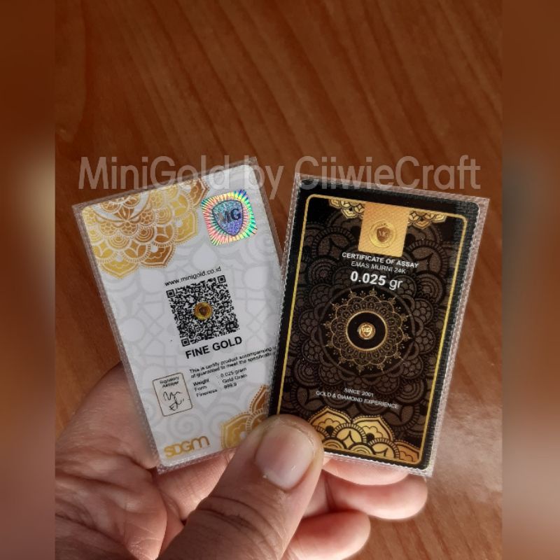 Mini Gold / minigold gramasi 0,025 /0.025 gr
