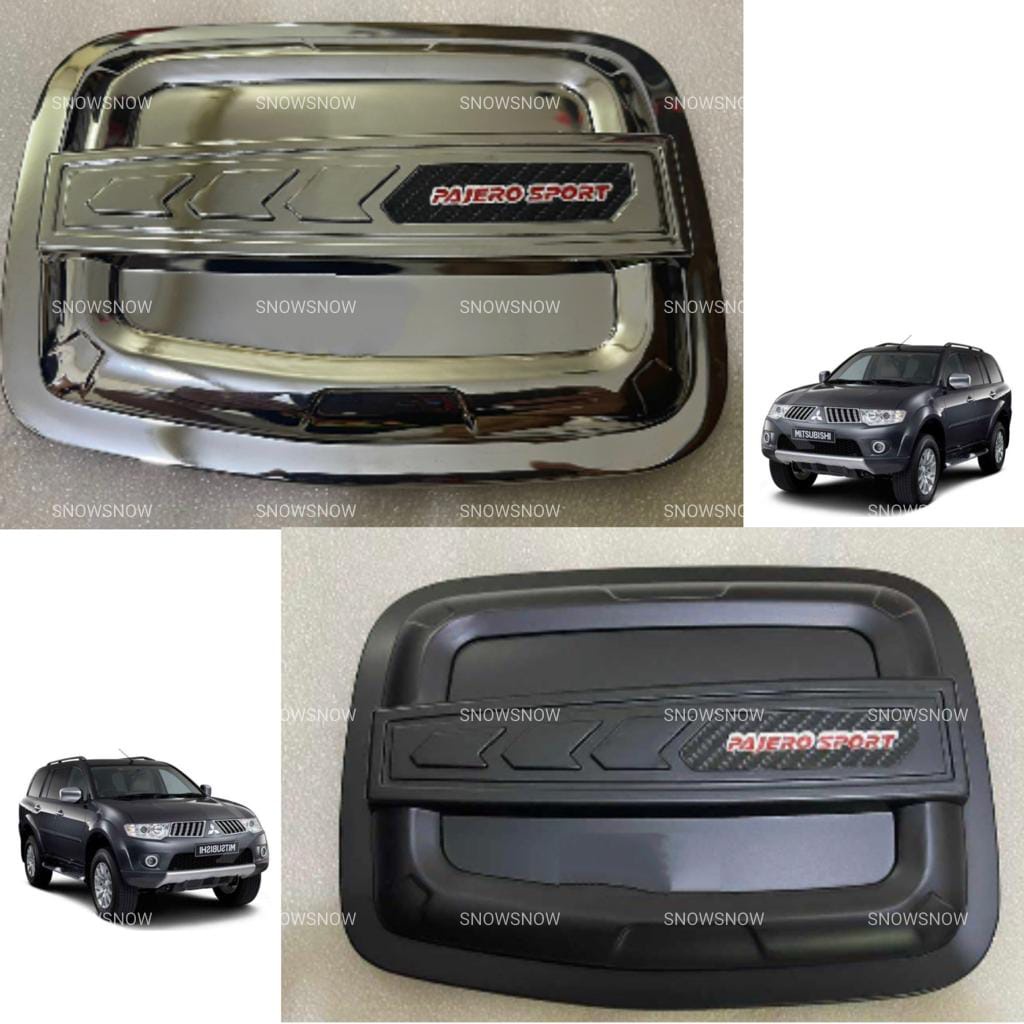 Tank Cover Pajero Lama Old 2010 2012 2015 Hitam Chrome