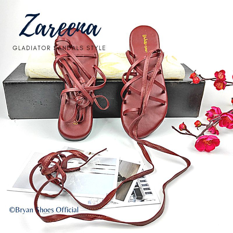 Bryan Zareena Part II Sandal Tali Gladiator Lilit Cosplay Berkualitas Bigsize Oversize Jumbo 36-40 41 42 43