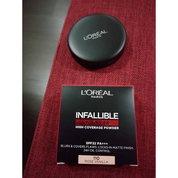 OliveShop ❤️ Loreal Paris Infallible Oil Killer High Coverage Powder SPF 32 PA+++ Bedak Padat