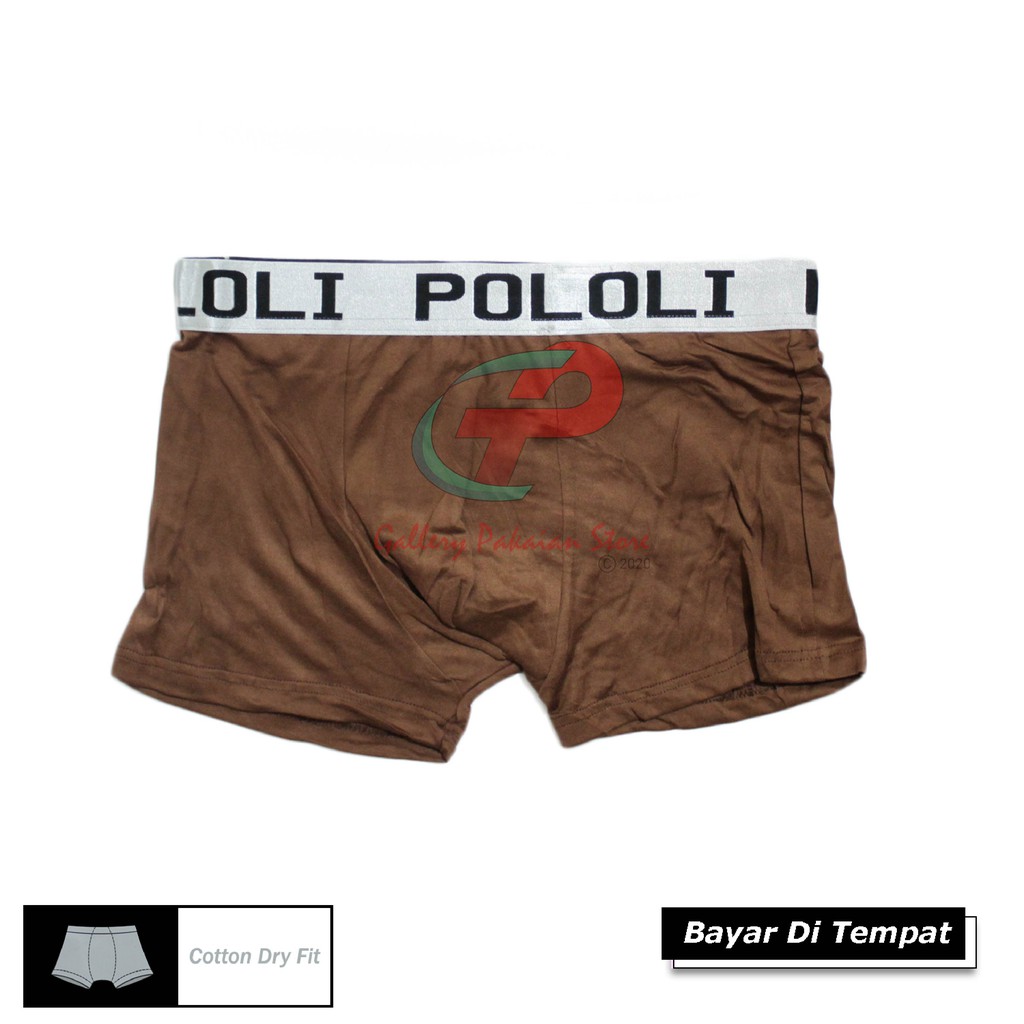 CELANA DALAM BOXER MURAH 1 BOX ISI 3 PCS POLOLI BOXER DEWASA CELANA BOXER SPORT