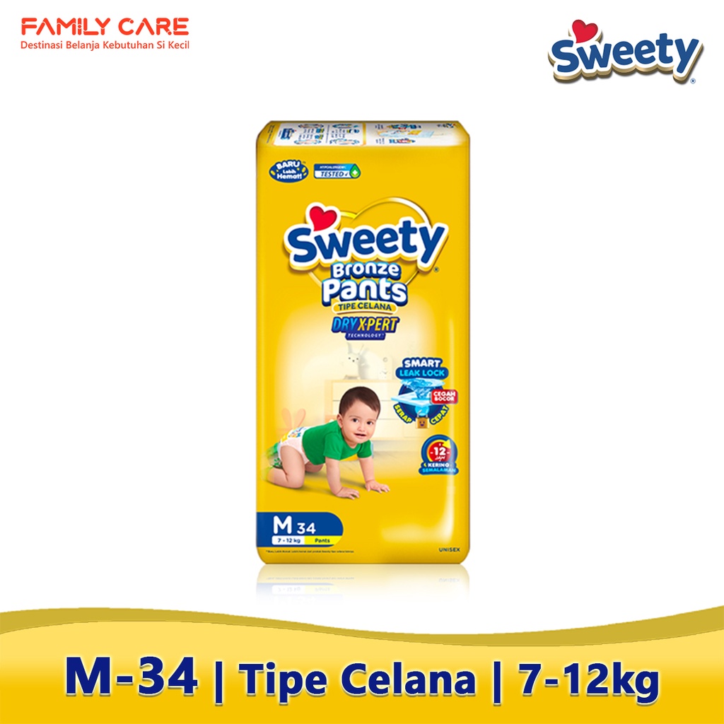 SWEETY Bronze Pants M34 | Popok Sweety M 34