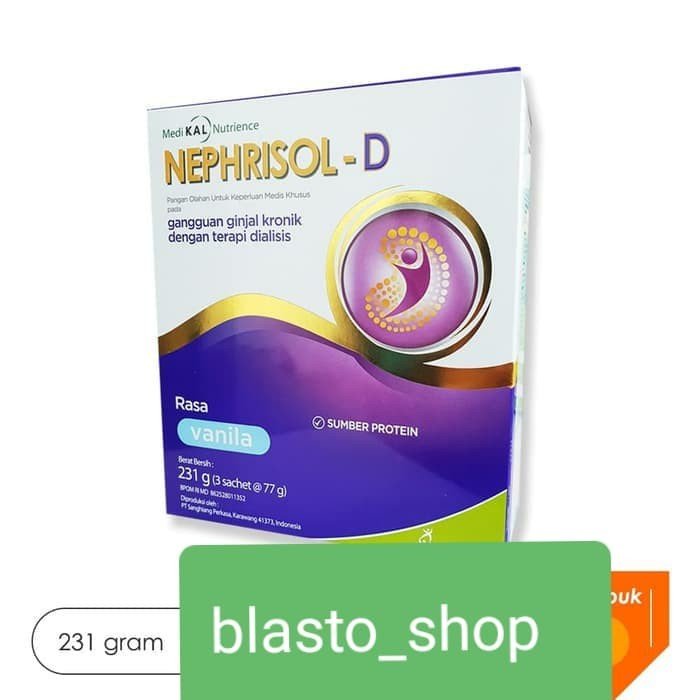 

c011cc ( Grosir) Susu Nephrisol-D Rasa Vanila 185Gram Xa201As