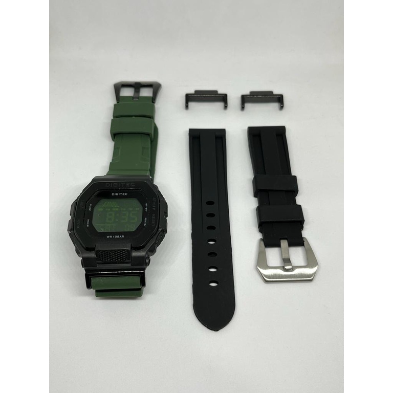 Strap silikon PN universal G-SHOCK Casio Nilon Kanvas Strap GD110/110/120 GA110/100 DW5600 DW6900 GA400 dengan Konektor Adaptor stainless