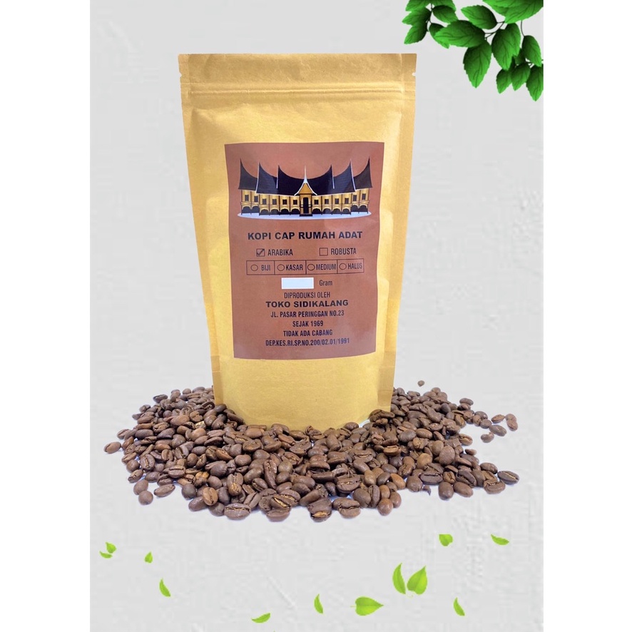 Kopi Arabika Sidikalang Premium Cap Rumah Adat 500 gram