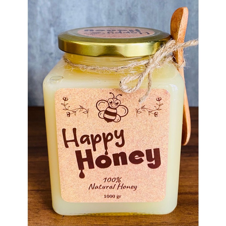 Madu asli 100% - Madu Putih Happy Honey 1000 gr