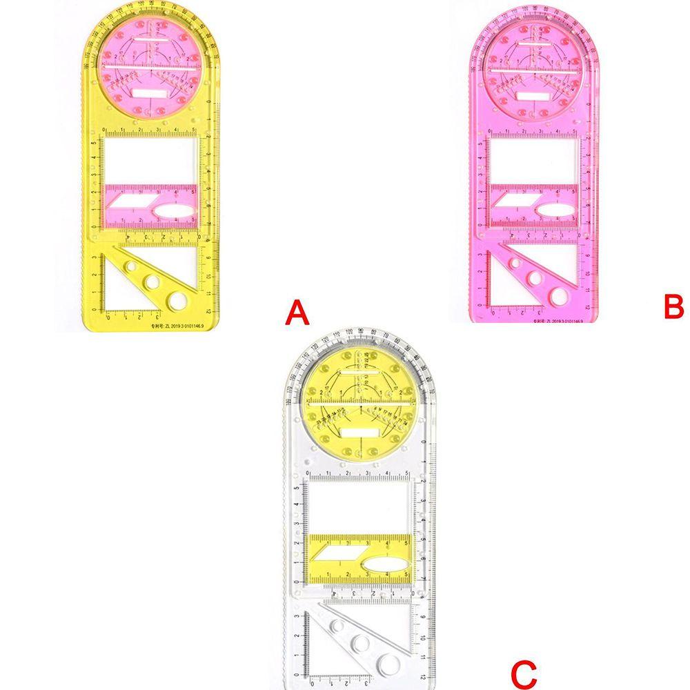 [Elegan] Penggaris Portable Math Kantor Sekolah Siswa Alat Serut Perlengkapan Ukur