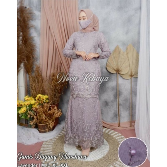 GAMIS DUYUNG TULLE DAYANA / GAMIS PESTA / GAMIS BRUKAT / KEBAYA MODERN / GAMIS BUSUI / GAMIS MODERN