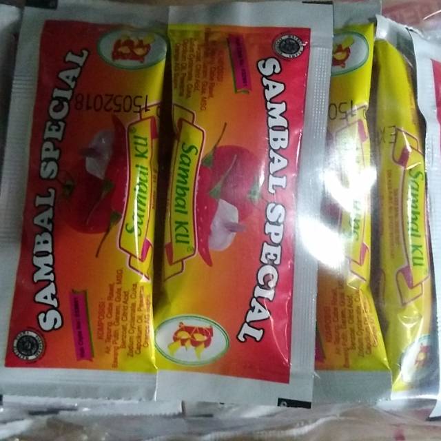 

Saos saus sambal Special 1 dus isi 500 saset