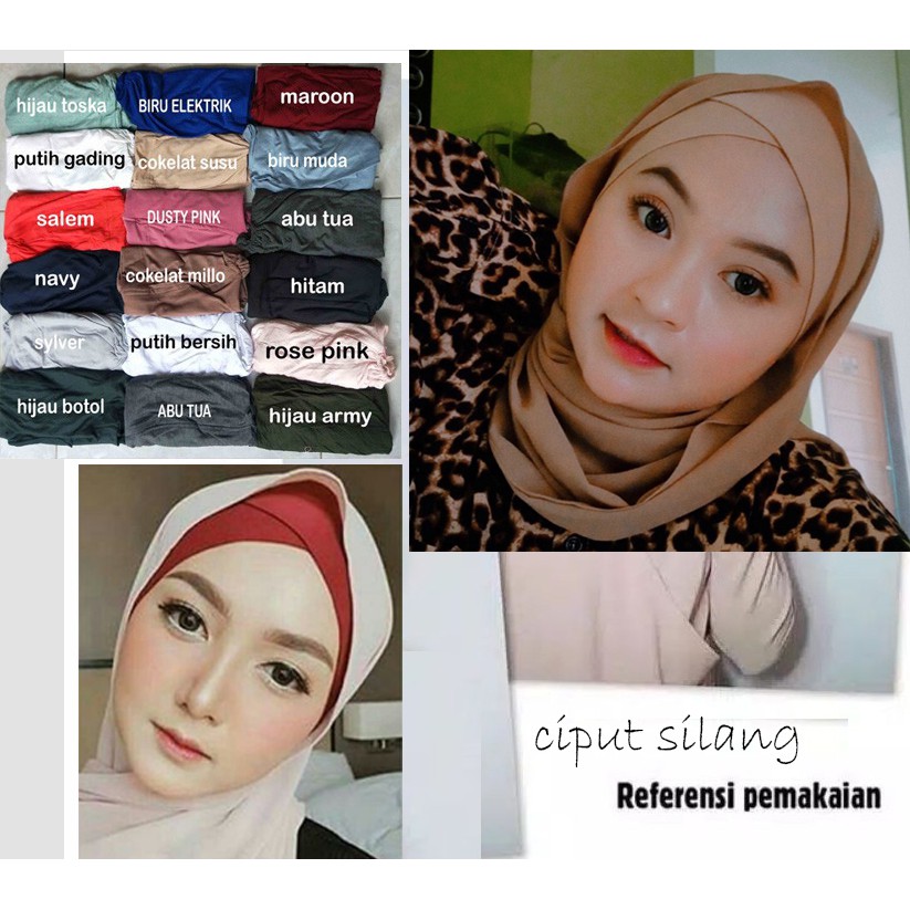 INNER SILANG MELODY 2 IN 1 CIPUT MELODI ANTI SAKIT BANDANA BAHAN RAYON ADEM DAN BERKUALITAS