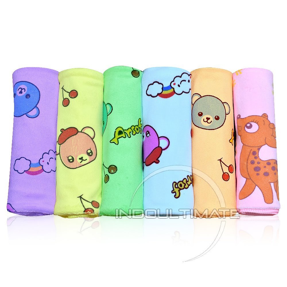 Handuk Bayi Daya Serap TINGGI / Handuk Mandi Anak Baby Towel Lembut HB-02 - RANDOM MOTIF