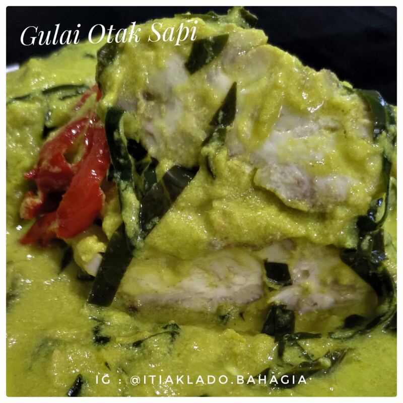 

Gulai Otak Sapi Utuh