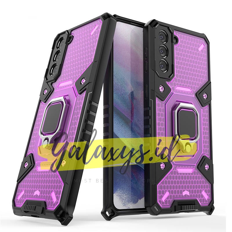 CASE SAMSUNG GALAXY S21 FE S 21 FE 5G 2022 HARDCASE HYBIRD WARRIOR RING ARMOR SPACE CAPSULE CASING