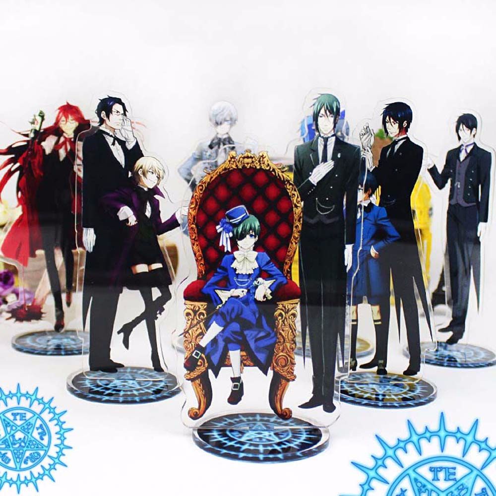 Lanfy Patung Anime Black Butler Bahan Akrilik Untuk Dekorasi Meja