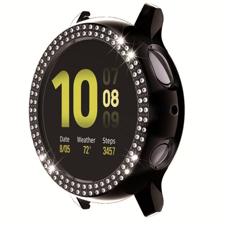 Casing Pelindung Samsung Galaxy Watch Active 2 44 / 40mm Aksen Berlian Imitasi Bumper